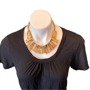 Vintage Bone Necklace Chucky Tribal Style